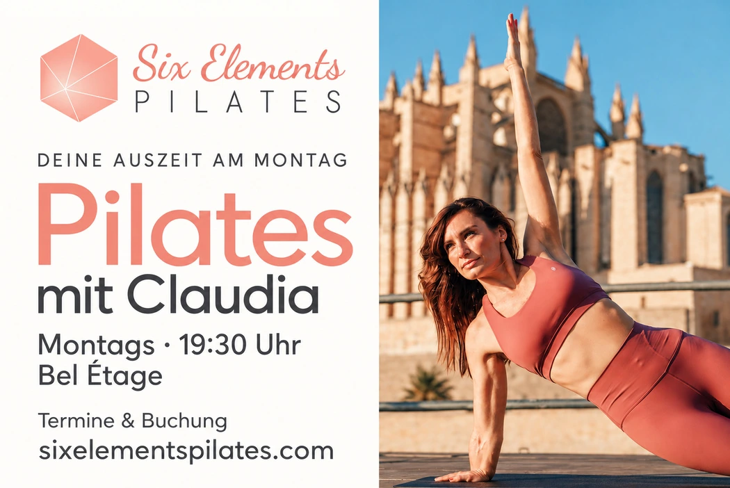 Pilates mit Claudia, montags um 19:30 Uhr in der Bel Étage